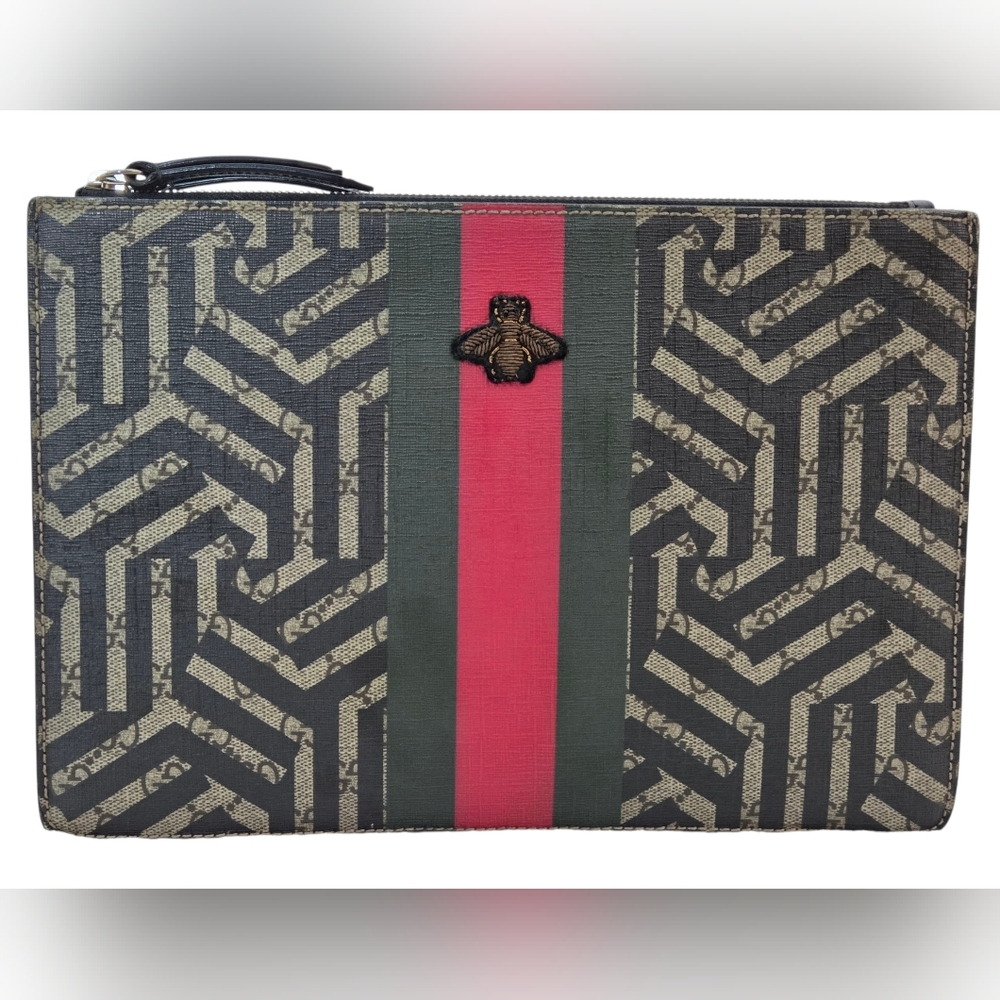 Gucci Supreme Caleido Web Clutch/Crossbody Bag